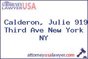 Calderon, Julie 919 Third Ave New York NY