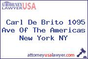 Carl De Brito 1095 Ave Of The Americas New York NY