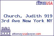Church, Judith 919 3rd Ave New York NY