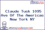 Claude Tusk 1095 Ave Of The Americas New York NY
