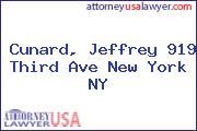 Cunard, Jeffrey 919 Third Ave New York NY