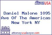 Daniel Malone 1095 Ave Of The Americas New York NY