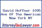David Hoffner 1095 Ave Of The Americas New York NY