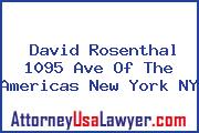 David Rosenthal 1095 Ave Of The Americas New York NY