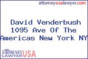 David Venderbush 1095 Ave Of The Americas New York NY