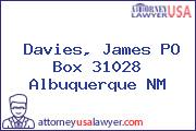 Davies, James PO Box 31028 Albuquerque NM