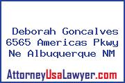 Deborah Goncalves 6565 Americas Pkwy Ne Albuquerque NM