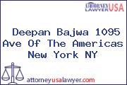 Deepan Bajwa 1095 Ave Of The Americas New York NY