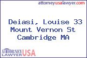 Deiasi, Louise 33 Mount Vernon St Cambridge MA