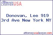 Donovan, Lee 919 3rd Ave New York NY