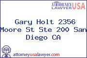 Gary Holt 2356 Moore St Ste 200 San Diego CA