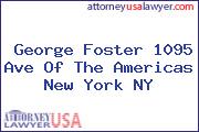 George Foster 1095 Ave Of The Americas New York NY