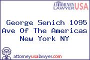 George Senich 1095 Ave Of The Americas New York NY
