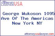George Wukoson 1095 Ave Of The Americas New York NY