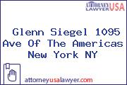 Glenn Siegel 1095 Ave Of The Americas New York NY