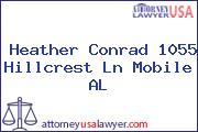 Heather Conrad 1055 Hillcrest Ln Mobile AL