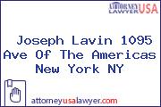 Joseph Lavin 1095 Ave Of The Americas New York NY