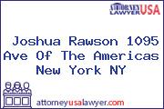 Joshua Rawson 1095 Ave Of The Americas New York NY