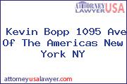 Kevin Bopp 1095 Ave Of The Americas New York NY