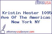 Kristin Hester 1095 Ave Of The Americas New York NY