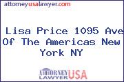 Lisa Price 1095 Ave Of The Americas New York NY