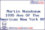 Martin Nussbaum 1095 Ave Of The Americas New York NY