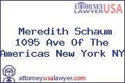 Meredith Schaum 1095 Ave Of The Americas New York NY