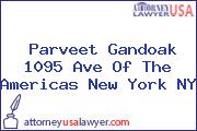 Parveet Gandoak 1095 Ave Of The Americas New York NY