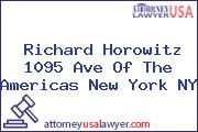 Richard Horowitz 1095 Ave Of The Americas New York NY