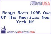 Robyn Ross 1095 Ave Of The Americas New York NY