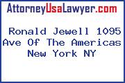 Ronald Jewell 1095 Ave Of The Americas New York NY