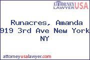 Runacres, Amanda 919 3rd Ave New York NY
