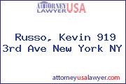 Russo, Kevin 919 3rd Ave New York NY