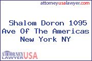 Shalom Doron 1095 Ave Of The Americas New York NY