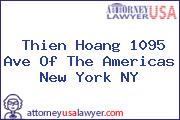 Thien Hoang 1095 Ave Of The Americas New York NY