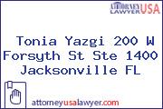 Tonia Yazgi 200 W Forsyth St Ste 1400 Jacksonville FL