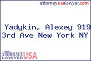 Yadykin, Alexey 919 3rd Ave New York NY