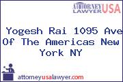 Yogesh Rai 1095 Ave Of The Americas New York NY