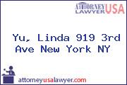 Yu, Linda 919 3rd Ave New York NY