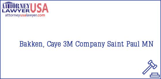 Telephone, Address and other contact data of Bakken, Caye, Saint Paul, MN, USA