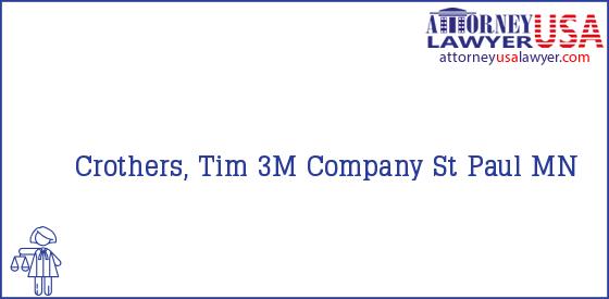 Telephone, Address and other contact data of Crothers, Tim, St Paul, MN, USA