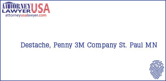 Telephone, Address and other contact data of Destache, Penny, St. Paul, MN, USA