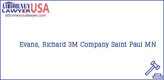 Telephone, Address and other contact data of Evans, Richard, Saint Paul, MN, USA