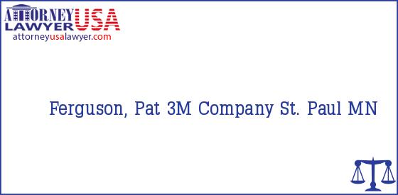 Telephone, Address and other contact data of Ferguson, Pat, St. Paul, MN, USA