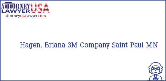 Telephone, Address and other contact data of Hagen, Briana, Saint Paul, MN, USA