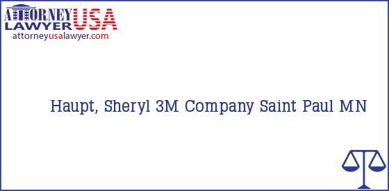 Telephone, Address and other contact data of Haupt, Sheryl, Saint Paul, MN, USA
