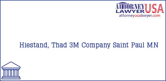 Telephone, Address and other contact data of Hiestand, Thad, Saint Paul, MN, USA