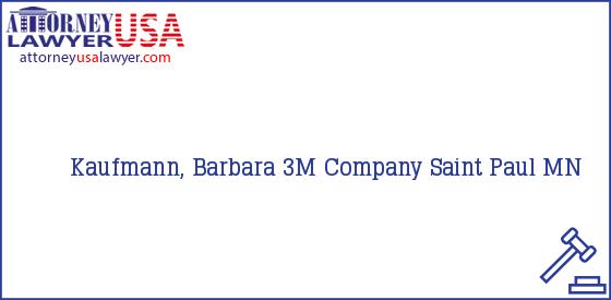 Telephone, Address and other contact data of Kaufmann, Barbara, Saint Paul, MN, USA