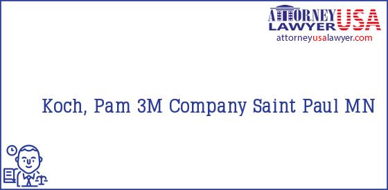 Telephone, Address and other contact data of Koch, Pam, Saint Paul, MN, USA
