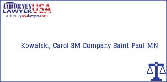 Telephone, Address and other contact data of Kowalski, Carol, Saint Paul, MN, USA